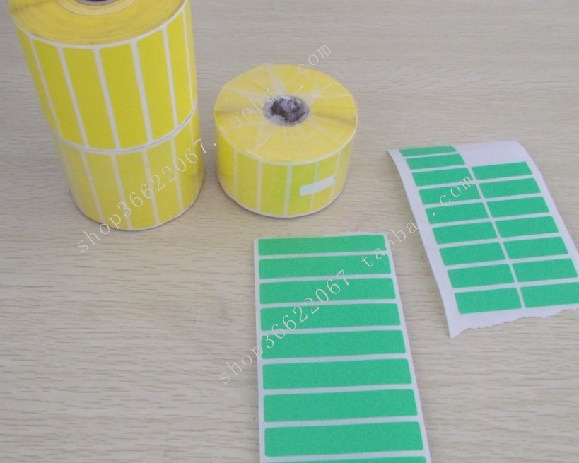 绿色标签纸 可打印标签 黄色标签 防水 标签 线缆标签空白85*16