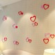 创意心形3D立体墙贴卧室客厅墙面装饰简约背景墙木质爱心儿童房贴