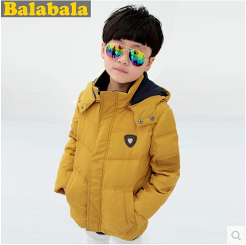 巴拉巴拉男童短款羽绒服 2014冬装新款 连帽休闲加厚儿童外套包邮