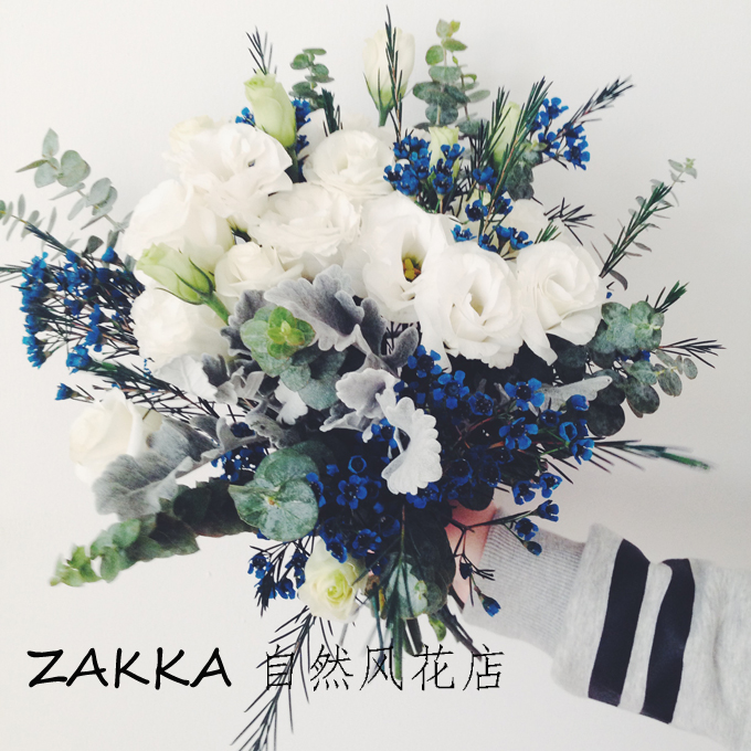 ZAKKA自然风鲜花花束全国南京鲜花速递生日新年节日洋桔梗腊梅