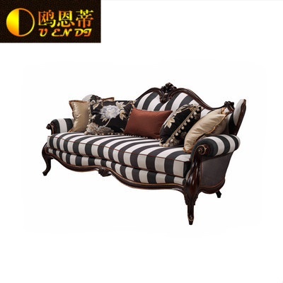 lacasa家具欧美式布艺沙发法式实木沙发组合沙发三人沙发二人沙发