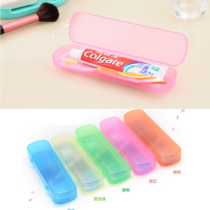 高品质牙刷牙膏收纳盒 糖果色透气防菌出差旅行大号牙刷盒收纳盒