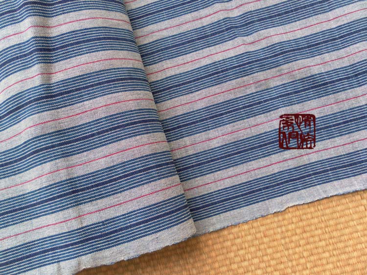 纯手工织布纯棉布料沙发枕套包枕布包手工DIY布料条纹11宽39cm