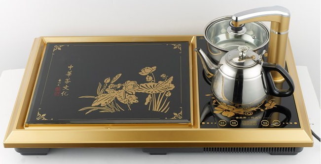 电磁炉茶盘套装自动上水电热水壶泡茶壶烧水壶茶艺炉组合茶具
