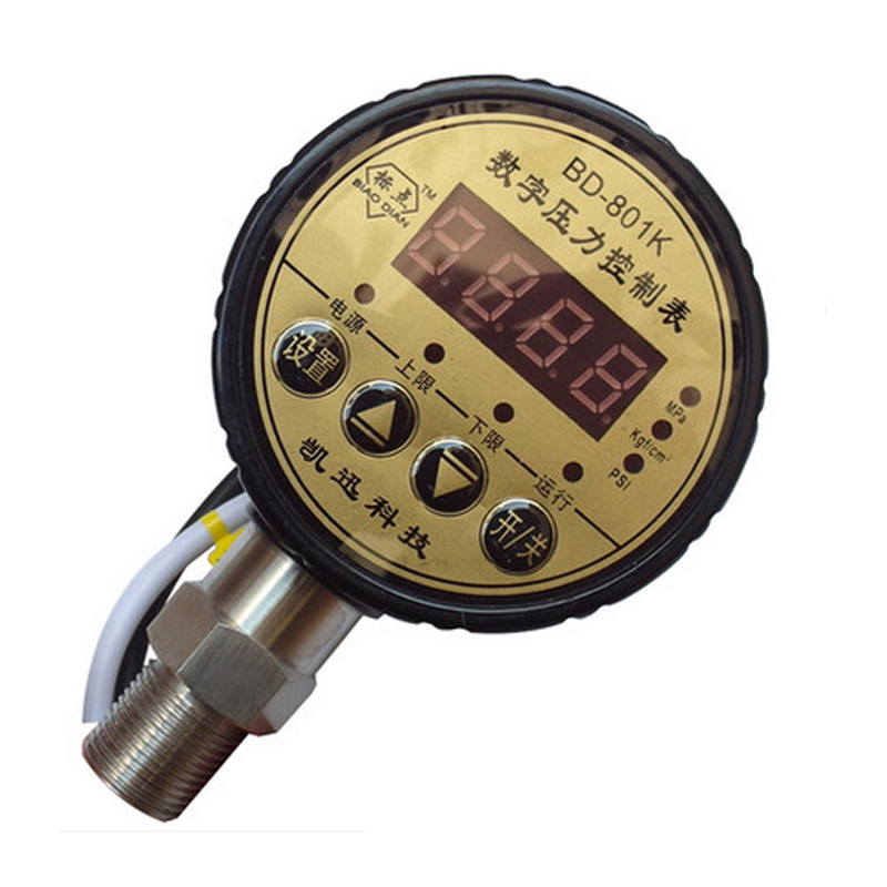 标点数显耐震电接点压力表数字控制压力表水泵开关BD801K负压真空