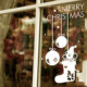 圣诞节 圣诞袜子吊饰圣诞小熊墙贴纸商铺橱窗圣诞节装饰玻璃贴H33