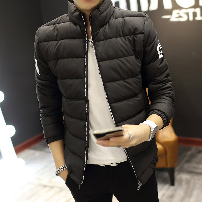 新款2015秋冬男士韩版立领短款羽绒服男潮青年修身加厚保暖外套