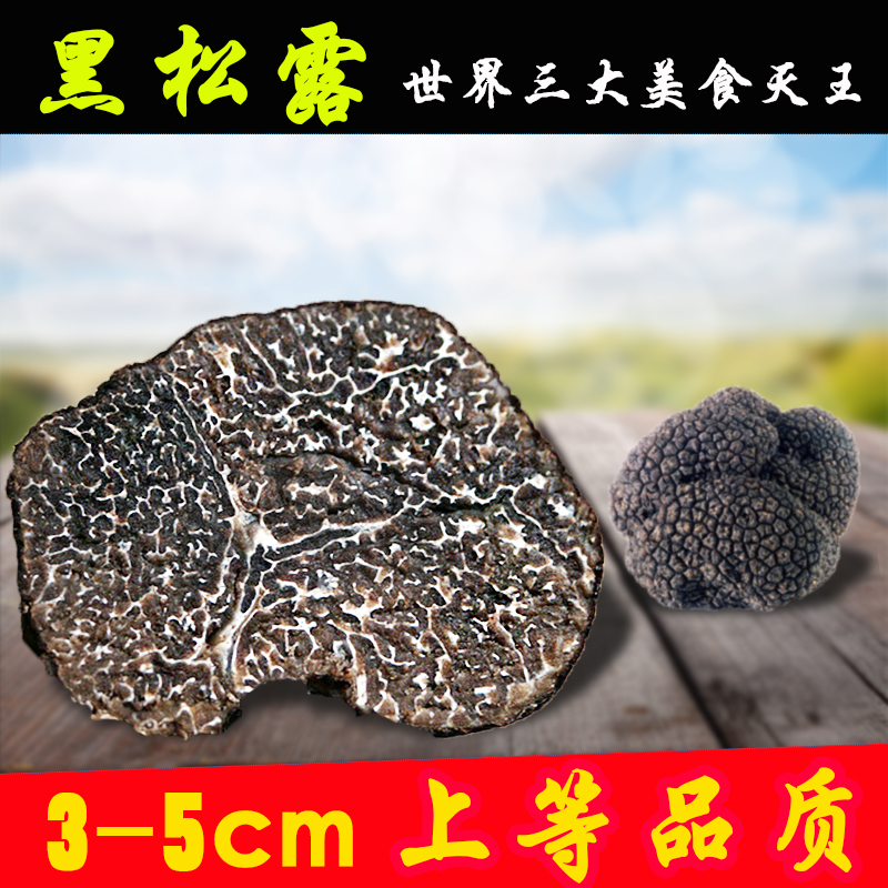 云南黑松露菌干片 块菌猪拱菌新鲜干果 纯野生100g食中钻石3-5cm