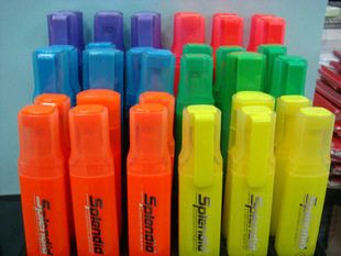 宝克荧光笔 MP490 萤光笔 水性颜料记号笔 5MM色泽鲜艳 6色可选