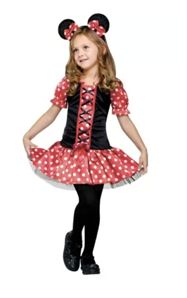 包邮米老鼠公主裙圣诞节儿童米妮演出服万圣节服装女童米奇表演服