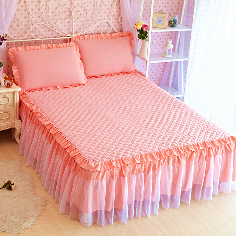 夏季床笠1.8米加厚夹棉床裙罩床单席梦思床垫保护套单件床套床裙