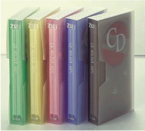 钊盛 ZS-CD48B 透明CD包 48片装CD册 带盒CD册