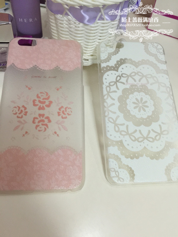 韩国小清新iPhone5s/5手机壳 苹果6/4.7皮纹保护套5.5pc塑料材质