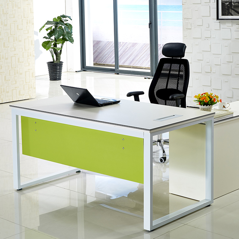 老板桌椅组合时尚经理桌新款板式单人办公桌简约现代家具大班台