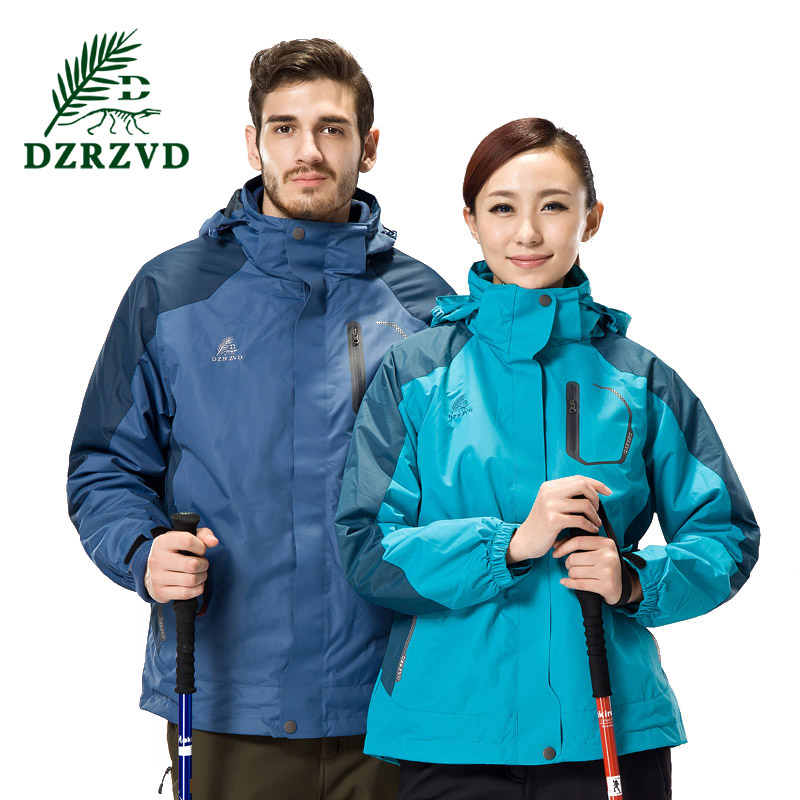 杜嘎地冲锋衣男女三合一两件套冬季户外保暖情侣款登山服旅游外套