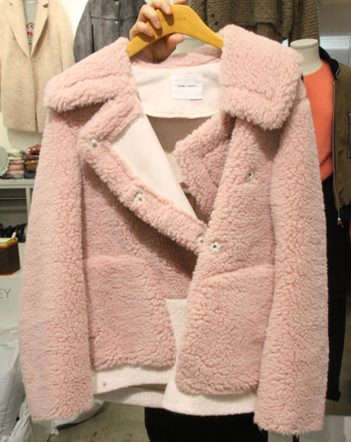 高端定制2014秋冬新款韩版羊羔毛短款夹克外套女装