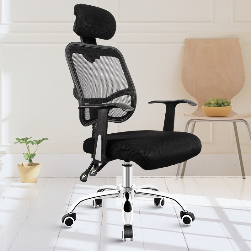 雅静轩电脑椅家用转椅人体工学透气网椅网布椅子特价办公椅钢制脚