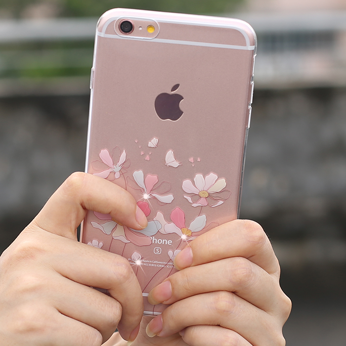苹果6s 6plus手机套新款iPhone6sp创意外壳5.5硅胶镶水钻透明软胶