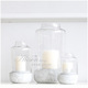 法式乡村风格烛台/玻璃风灯配蜡烛/多肉植物花房/水泥底座玻璃罩