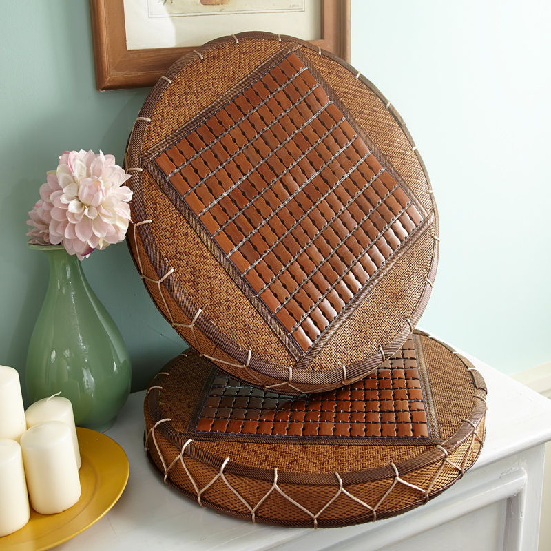 圆形竹椅垫多用如意垫优质天然藤竹榻榻米坐垫塌塌米垫子竹子椅垫