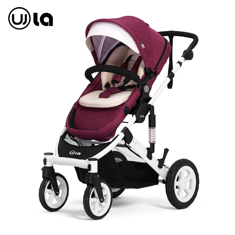 WLA为了爱欧美婴儿推车高景观婴儿车铝合金充气轮胎 厂家直销 图