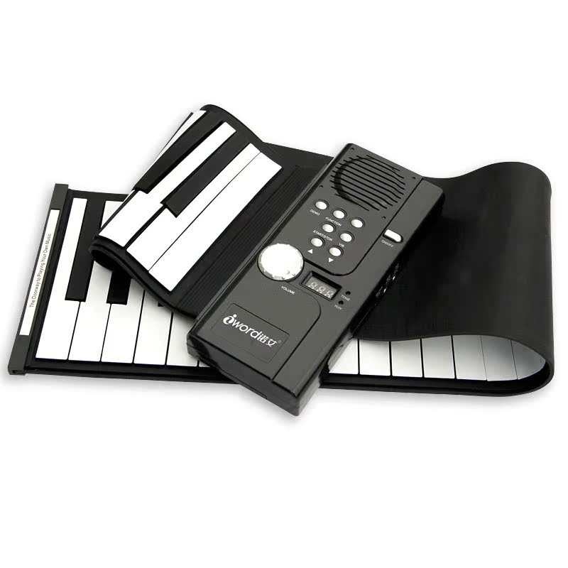 诺艾手卷钢琴61键折叠电子琴电钢琴键盘儿童乐器能卷起来的软钢琴