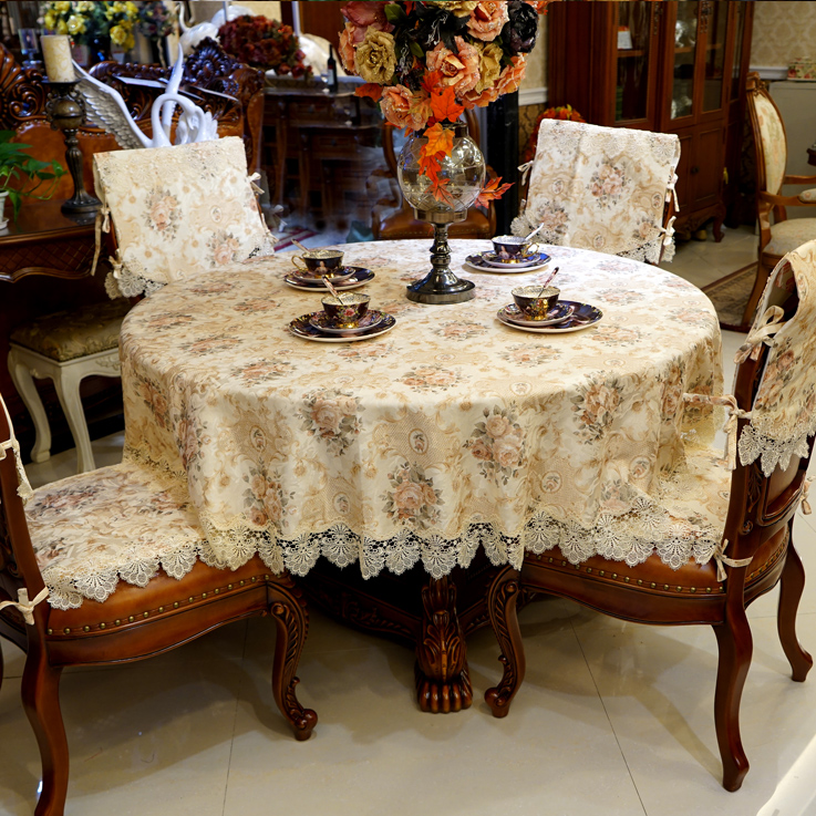 时尚欧式桌布布艺餐桌布茶几布圆桌布椅垫椅套桌旗纯棉高档台布