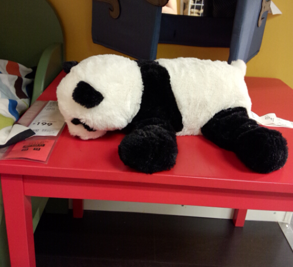 ★果果木熊★重庆宜家居代购IKEA克拉格毛绒玩具熊猫玩具儿童礼物
