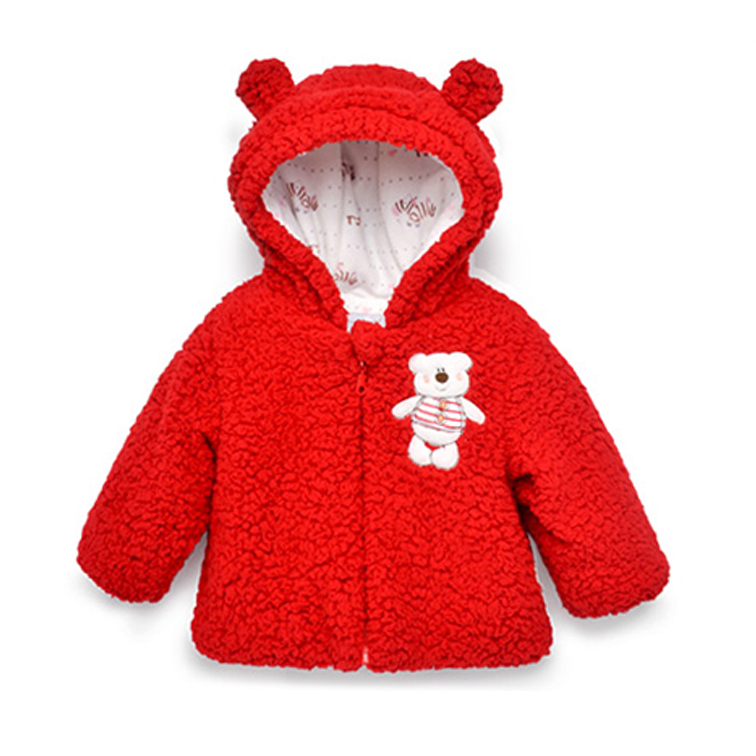 女童冬季保暖外套儿童夹棉加厚上衣婴儿冬装外出服宝宝棉衣外套