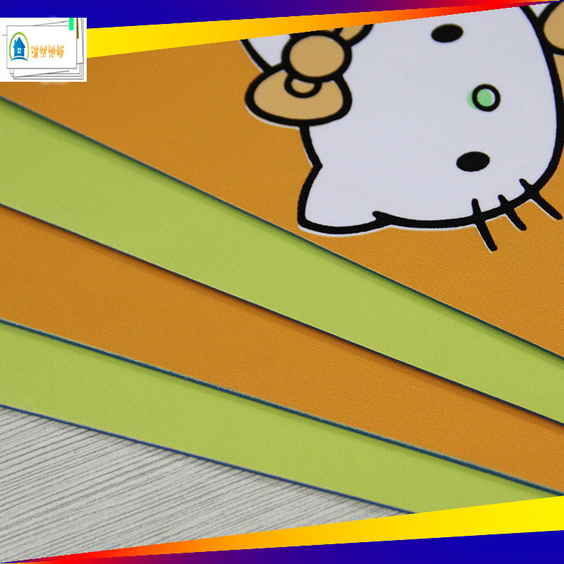 家用儿童环保卡通地板革幼儿园儿童房加厚耐磨防水防滑地胶发泡型