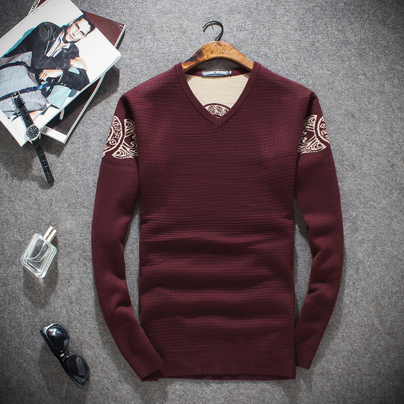 包邮2015男士 高档秋冬厚款羊毛衫 进口澳洲羊毛 男士毛衣针织衫