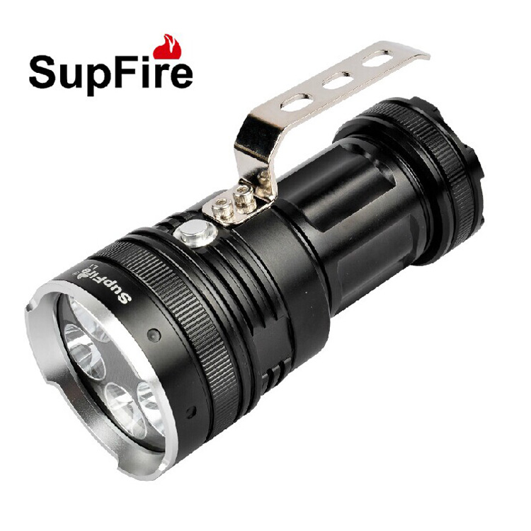 SupFire L1强光手电筒 5核U2超高亮照远射LED手提手电