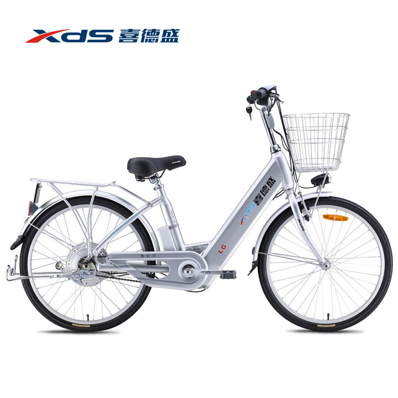 喜德盛传说7号电动自行车 进口LG锂电池 24寸传说7S 48v锂电车