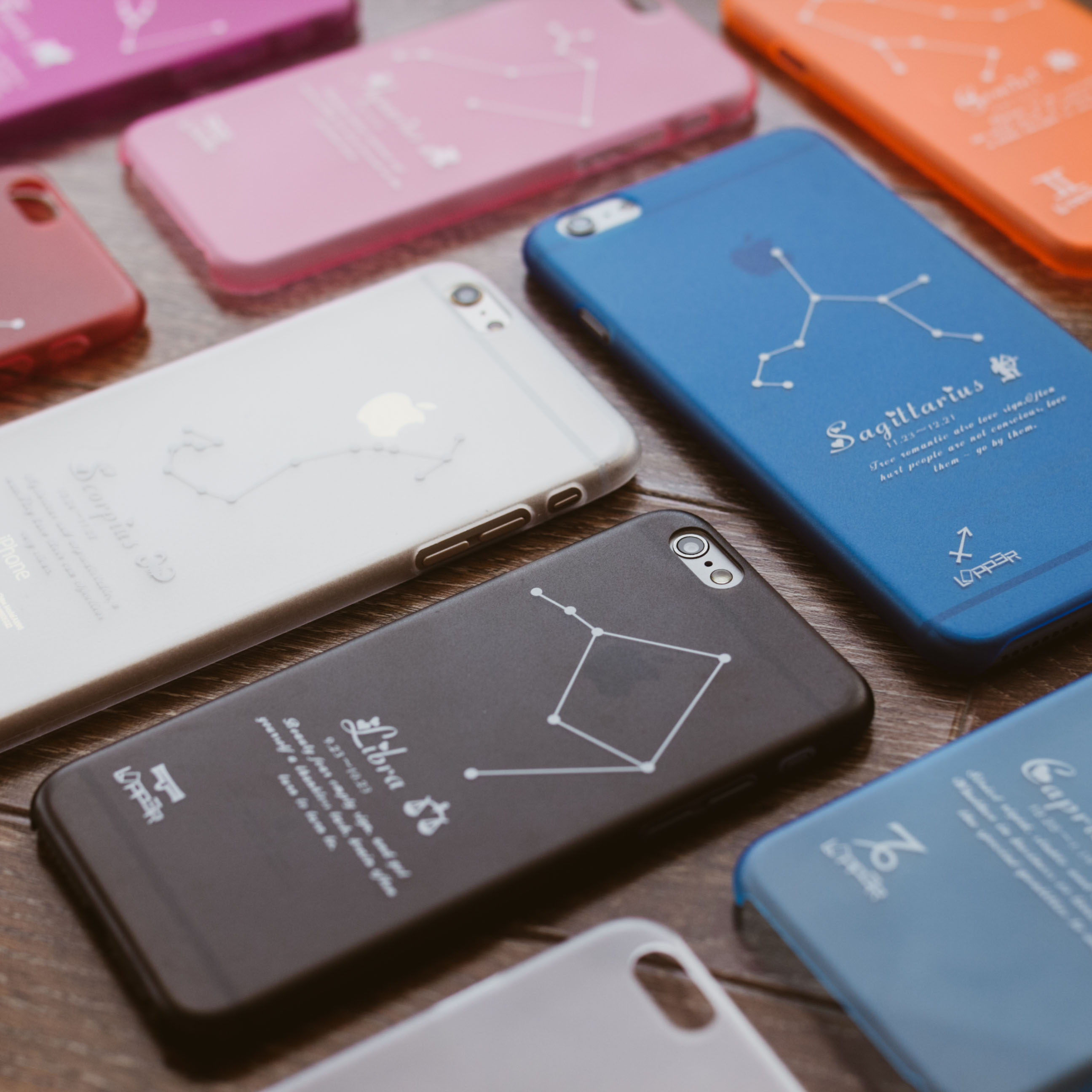 Lopper iphone6/6s手机壳6plus苹果保护壳半透明磨砂【12星座】