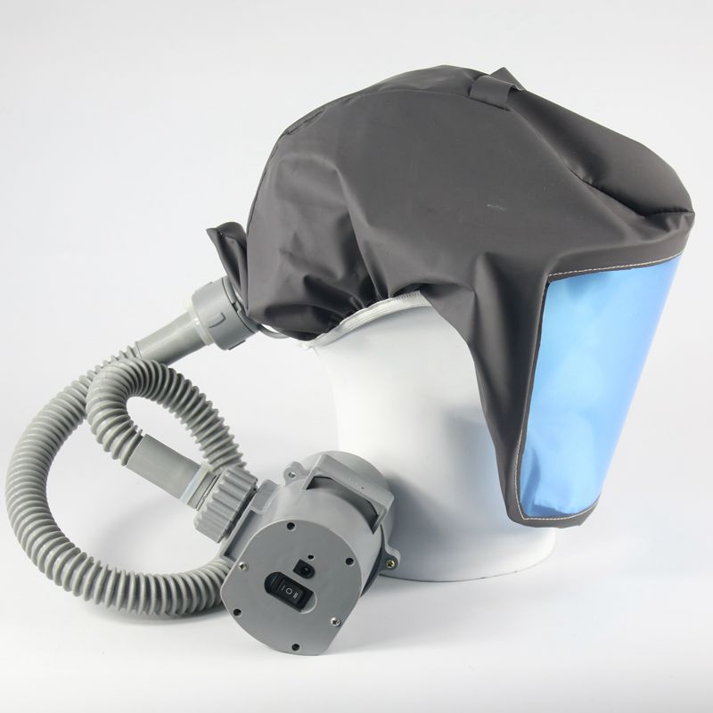 新品以勒自吸式呼吸器 移动式 电动送风过滤式呼吸头罩充电式包邮