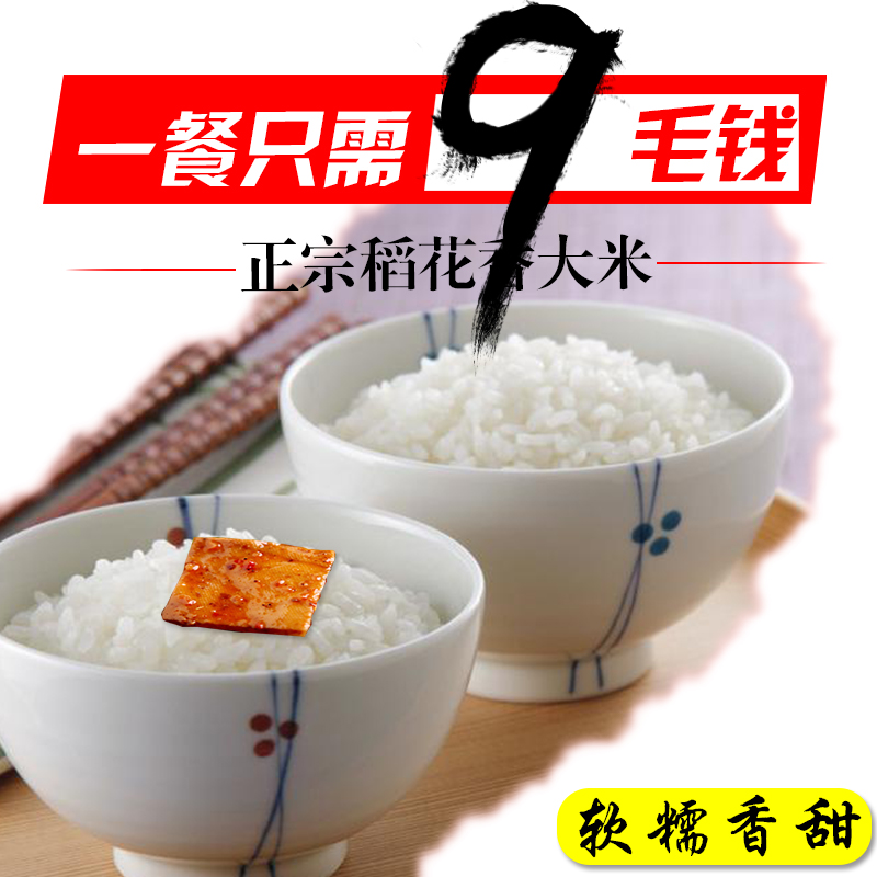 素食猫大米 新米包邮泰来大米稻花香大米5kg东北长粒米特产大米