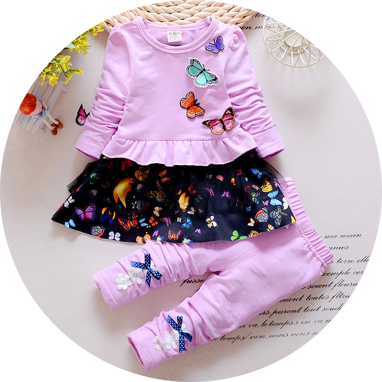 0-1-2-3岁半女童长袖套装5-6-7-8-9个月女宝宝衣服婴儿春装童装潮