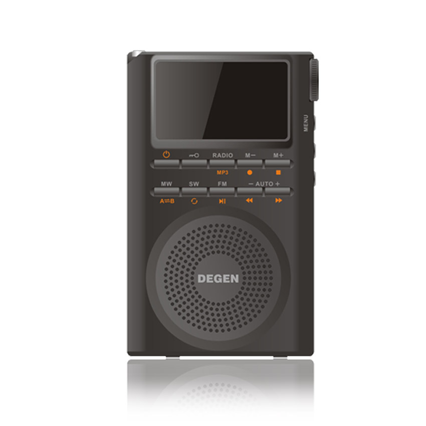 Degen/德劲 DE1125H 收音机全波段锂电池袖珍老人便携式数字调谐