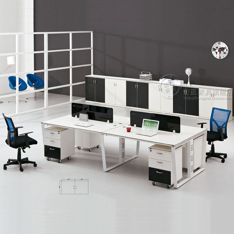办公家具办公桌电脑桌职员桌屏风工作位椅组合简约现代特价