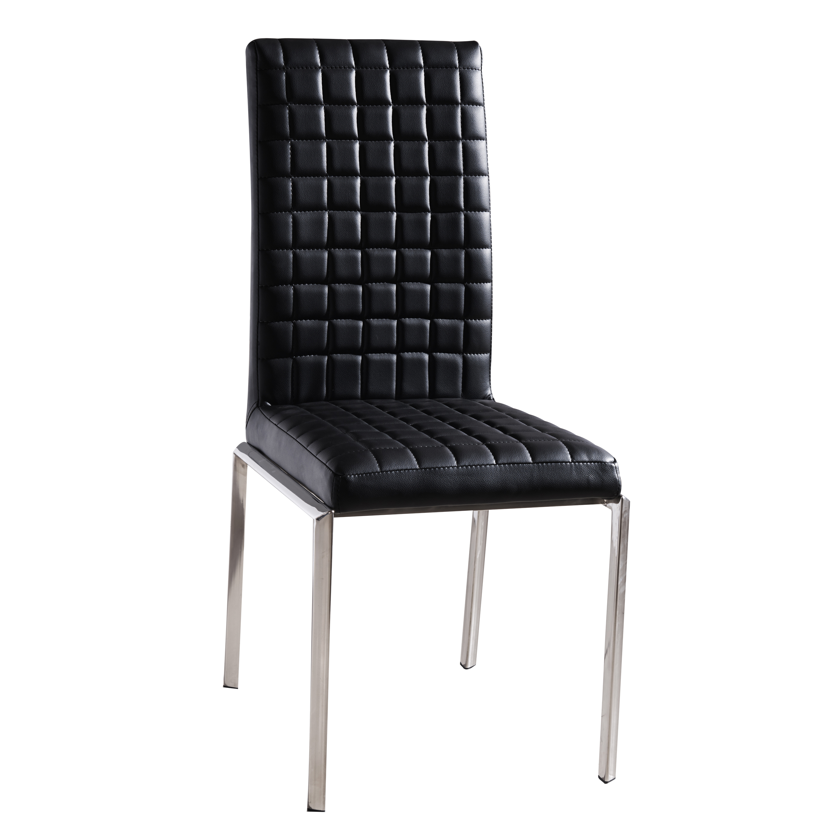 不锈钢餐椅现代简约时尚欧式鳄鱼皮绒布餐厅金属酒店椅子