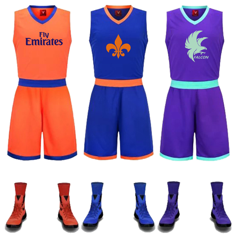 男女同款篮球服套装定制diy球衣团购队服紫色薄荷绿时尚配色