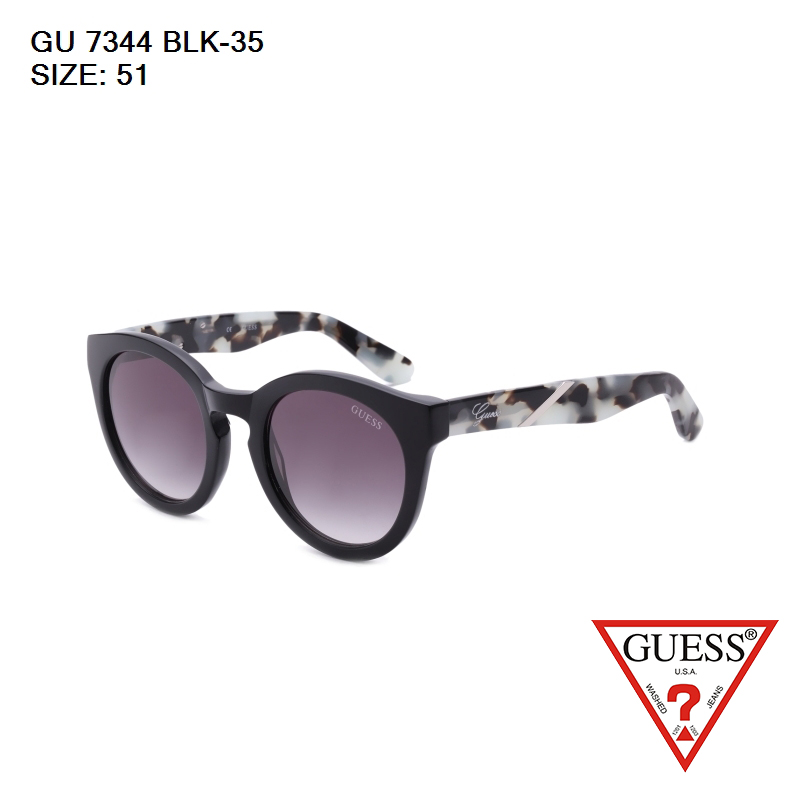 Guess/盖尔斯太阳镜 GU 7344女式猫眼墨镜 复古圆框新款太阳眼镜