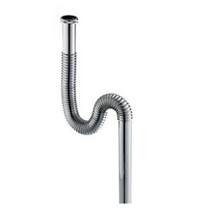 洗面盆下水管 不锈钢排水管 五金卫浴台盆 可自由弯曲排水管