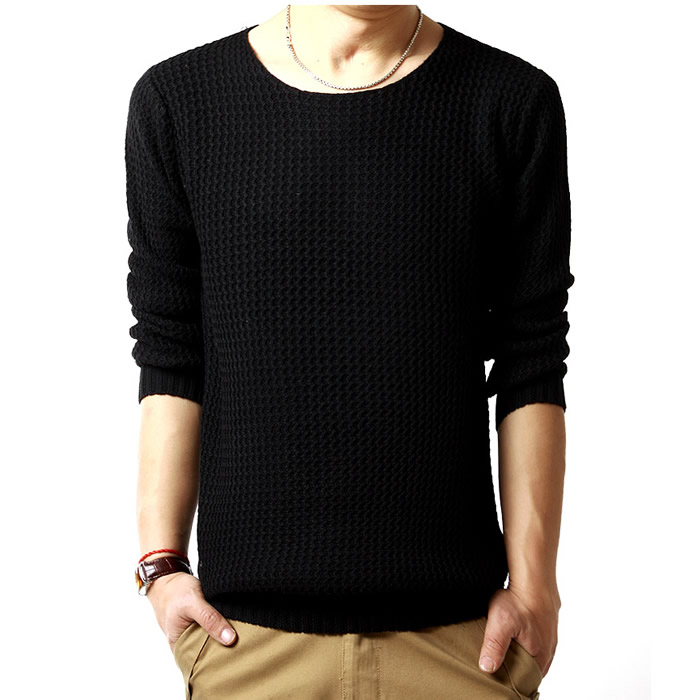 2015新款包邮男人的秋装圆领套头男士毛衣韩版修身针织衫薄款