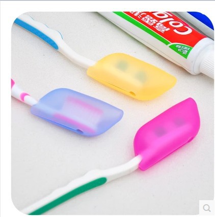 户外旅游用品 洗漱用品 牙刷保护套盒 便携式旅行硅胶牙刷头套