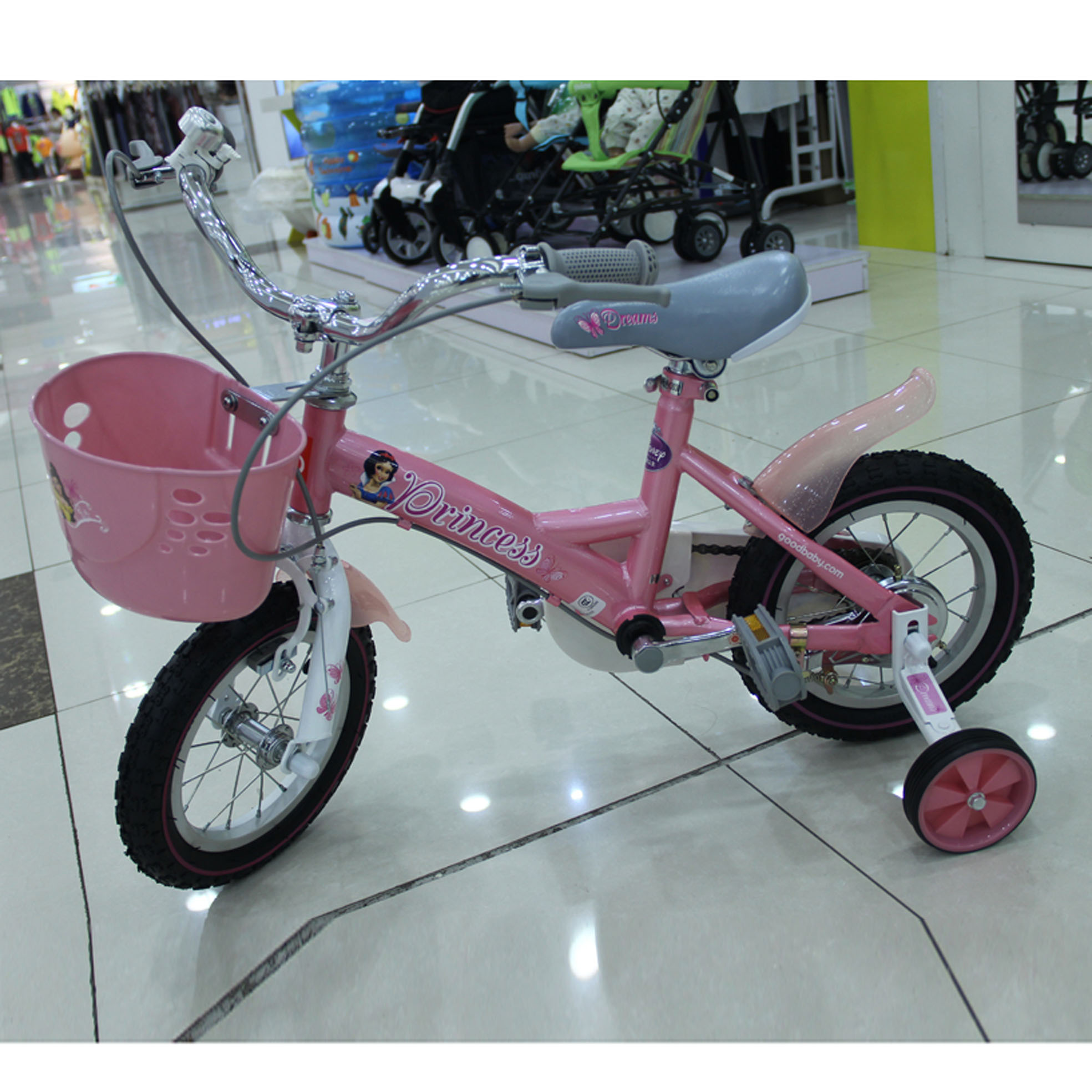 GB好孩子迪士尼公主系列12寸14寸16寸女童自行车 GG1266Q-K303D