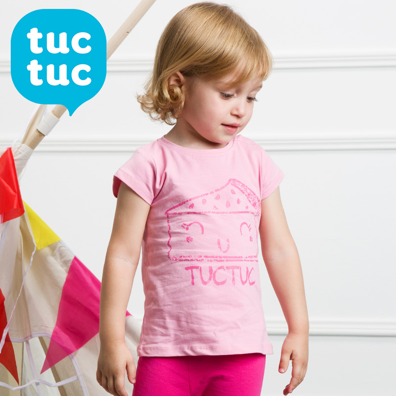 TUC TUC 童装女夏季 女童婴幼儿短袖T恤衫 女宝宝中大童夏装短袖