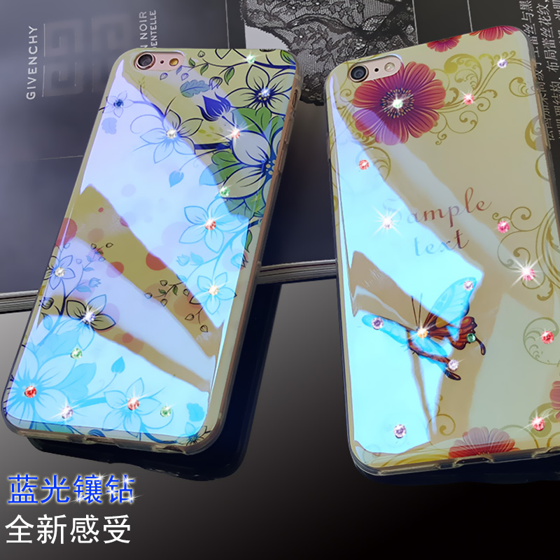 iphone6S手机壳 苹果6plus手机套超薄硅胶软外壳5.5水钻新款女