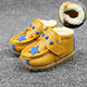 男宝宝棉鞋1-2-3岁小童冬鞋软底加绒真皮儿童冬季学步鞋马丁靴子