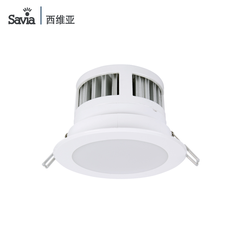 Savia 专业LED筒灯客厅3寸防雾洞灯4寸天花灯饰5寸孔灯6W8W12W